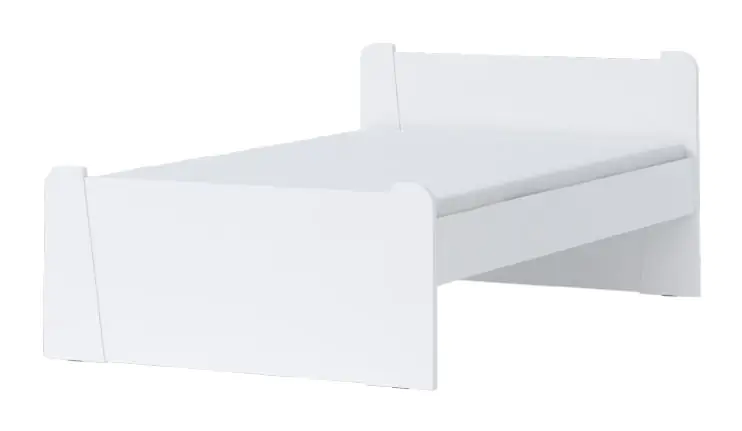 Einzelbett / Gästebett 04, Farbe: Weiß - Liegefläche: 120 x 200 cm (B x L)