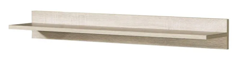 Jugendzimmer-Hängeregal, Wandregal für Jugendzimmer 80 cm breit, Farbe: Hellbraun Abbildung