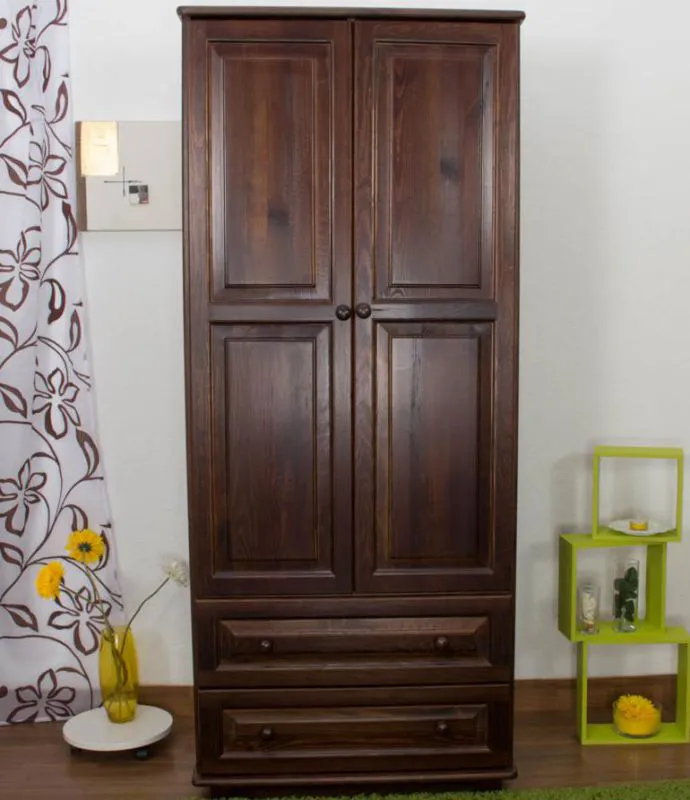 Schlafzimmer - Kleiderschrank Kiefer Massivholz Abbildung
