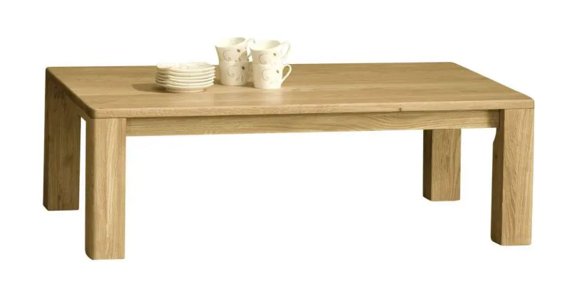 Beistelltisch Couchtisch teilmassiv Farbe: Natur 39x120x75 cm Abbildung
