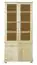 Regalschrank, Vitrine, 84 cm breit, Kiefer Holz-Massiv, Optik: Natur