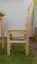 Stuhl Kiefer massiv Vollholz natur Junco 248 - 91 x 35 x 44 cm (H x B x T)