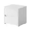 Nachtkommode Iraklio, Farbe: Weiß - Abmessungen: 41 x 43 x 39 cm (H x B x T)