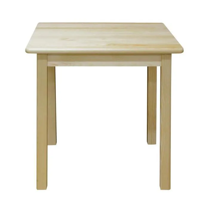 Esstisch 75x75 cm Kiefer massiv, Farbe: Natur Abbildung