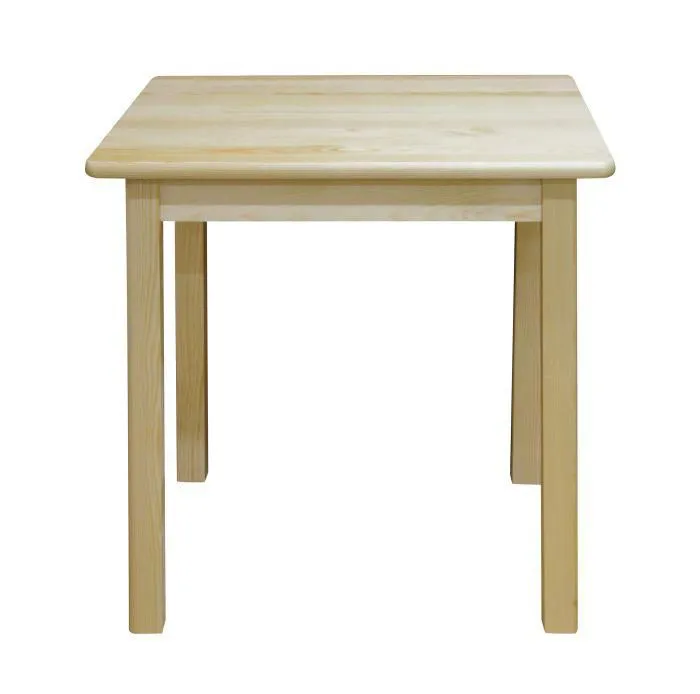 Tisch 80x80 cm Kiefer massiv, Farbe: Natur Abbildung