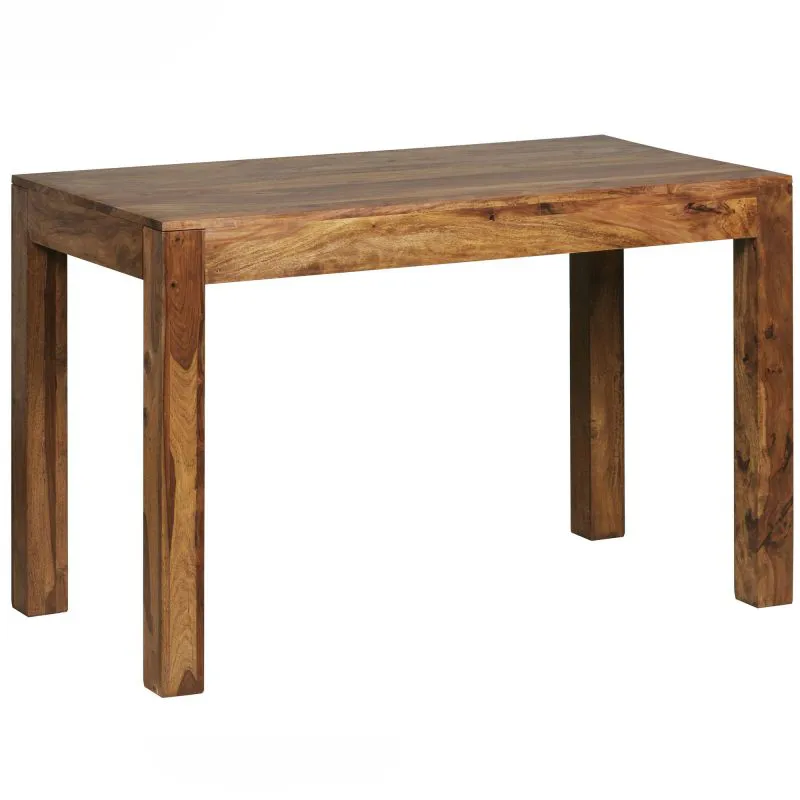 Esstisch aus Sheesham Massivholz Apolo 187, Farbe: Sheesham - Abmessungen: 60 x 120 cm (B x T), Gefertigt in Handarbeit