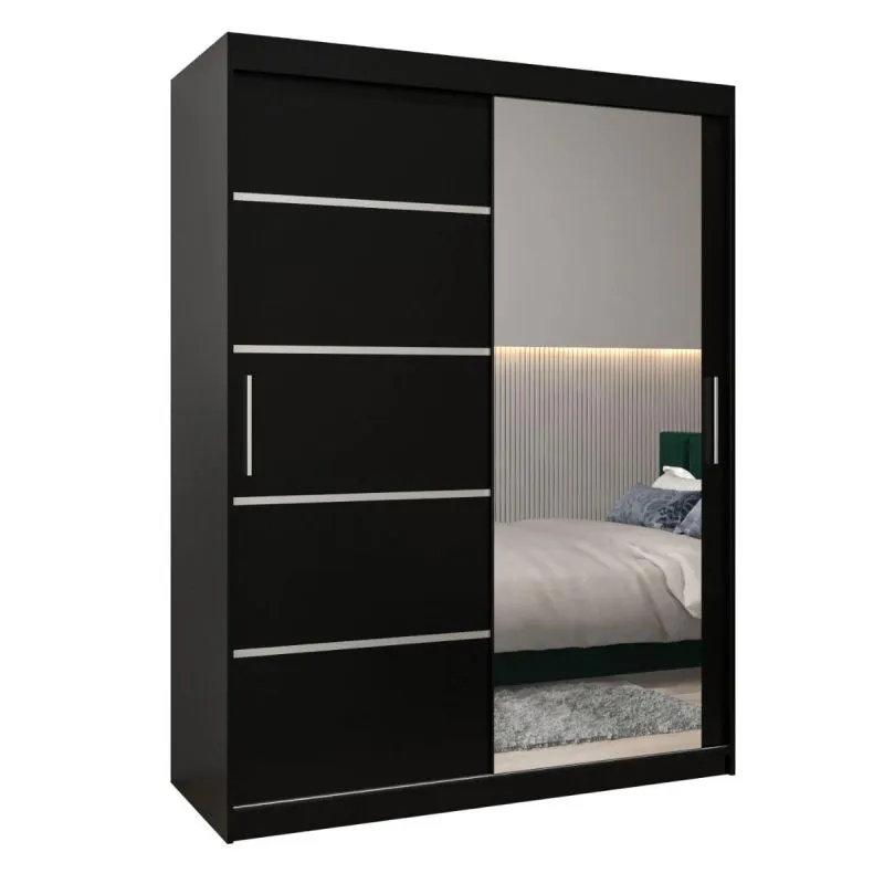 Kleiderschrank schwarz Abbildung