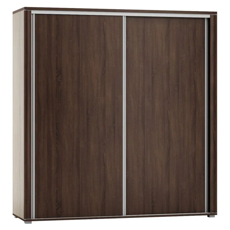 150 cm breiter Kleiderschrank mit 6 Fächern und 2 Türen | Farbe: Sonoma Eiche Abbildung