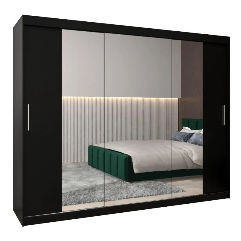 Kleiderschrank schwarz Abbildung
