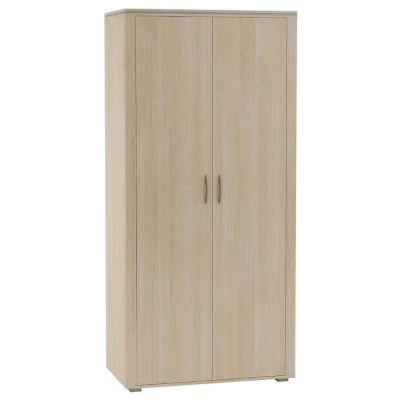 96 cm breiter Kleiderschrank mit 2 Türen | Farbe: Eiche Abbildung