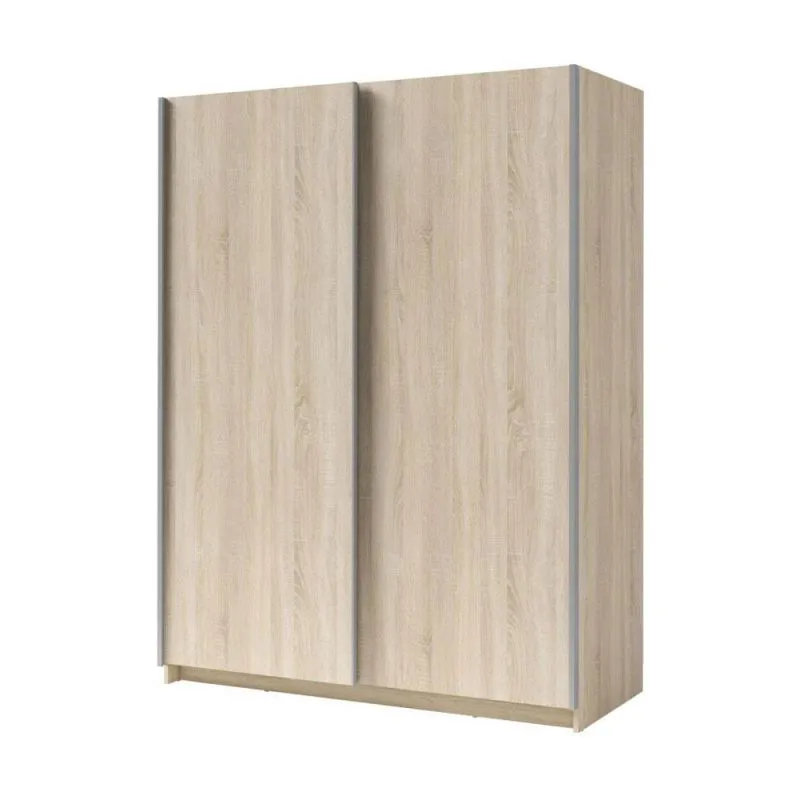 Schlafzimmer - Kleiderschrank, Farbe: Eiche - Abmessungen: 198 x 150 x 60 cm (H x B x T) Abbildung