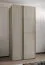 Kleiderschrank / Schiebetürenschrank | 6 Einlegeböden | 245,5 x 120 x 64 | 6 Fächer | 2 Kleiderstangen | Soft-Close | Farbe: Kaschmir | 2 Schiebetüren