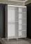 Schlichter Kleiderschrank mit einer Spiegeltür Jotunheimen 255, Farbe: Weiß - Abmessungen: 208 x 120,5 x 62 cm (H x B x T)