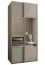 Kleiderschrank / Schiebetürenschrank | Farbe: Kaschmir | 2 Kleiderstangen | 2 Schiebetüren | 245,5 x 120 x 64 cm | Spiegel | Soft-Closer | 6 Fächer