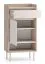 Garderobe Komplett Set | Farbe: Eiche Cremona / Kaschmir | Soft-Close-Funktion | Garderobenschrank | Kommode | Schuhschrank | Garderobe mit sieben Haken