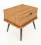 Nachtkommode Rolleston 04 Kernbuche massiv geölt - Abmessungen: 42 x 50 x 41 cm (H x B x T)