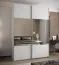 Kleiderschrank / Schiebetürenschrank | Farbe: Weiß | 245,5 x 170 x 64 cm | 11 Fächer | 2 Kleiderstangen | 2 Schiebetüren | Spiegel | Soft-Close