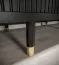 Moderner Schiebetürenschrank Jotunheimen 144, Farbe: Schwarz - Abmessungen: 208 x 250,5 x 62 cm (H x B x T)