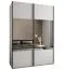 Kleiderschrank / Schiebetürenschrank | Spiegel | 11 Fächer | 245,5 x 170 x 64 cm | Soft-Close | 2 Schiebetüren | 2 Kleiderstangen | Farbe: Weiß