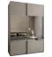 Kleiderschrank / Schiebetürenschrank | 245,5 x 170 x 64 cm | 11 Fächer | 2 Schiebetüren | Soft-Close | Spiegel | 2 Kleiderstangen | Farbe: Kaschmir