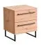 Modernes Schlafzimmer Komplett - Set B Crina, 6-teilig, ein Kleiderschrank, ein Doppelbett, zwei Nachtkommoden, eine Kommode und ein Spiegel, ABS-Kantenschutz