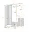 Moderne Garderobe Ringerike 06, Farbe: Anthrazit / Eiche Artisan - Abmessungen: 203 x 180 x 32 cm (H x B x T), mit Sitzkissen