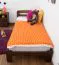 Kinderbett 90 x 200 cm | Massivholz: Kiefer | Nuss Lackiert | inkl. Rollrost Abbildung