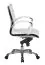 Echtleder Bürostuhl Apolo 47, Farbe: Weiß / Chrom, mit üppige Polsterung