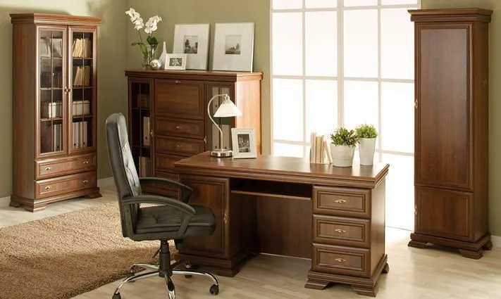 Easy Möbel Büro Komplett - Set D Sentis, 4-teilig, Farbe: Dunkelbraun Abbildung