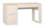 Schreibtisch mit zwei Schubladen | Farbe: Beige | inkl. Praktische Organizer | Maße: 142 x 63,5 x 79 cm | Griffe: Beige | Soft-Close-Funktion | für Büro