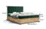 Elegantes Boxspringbett mit Stauraum Pilio 22, Farbe: Schwarz / Eiche Golden Craft - Liegefläche: 160 x 200 cm (B x L)