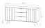 Kommode | Farbe: Eiche Dunin | 3 Schubladen | inkl. LED-Beleuchtung | 154 x 40 x 83 cm | 2 Türen | Soft-Close Funktion | 4 Fächer |  Sideboard | schlanke Metallbeine