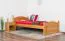Kinderbett / Jugendbett Kiefer massiv Vollholz Erlefarben 82, inkl. Lattenrost - 100 x 200 cm (B x L)