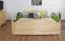 Bettgestell Kiefer 160 x 200 cm Natur