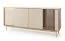 Sideboard / Kommode | Farbe: Eiche / Kaschmir | 4 Türen | 8 Fächer | Tamino 02 | ABS-Kantenschutz | 184,1 x 40 x 77,1 cm | Beine: Metall 
