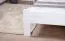 Doppelbett "Easy Premium Line" K4 in Überlänge, 180 x 220 cm Buche Vollholz massiv weiß lackiert