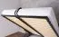 Doppelbett im modernen Design Hannut 50, Farbe: Anthrazit - Liegefläche: 160 x 200 cm (B x L)