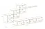 Wohnwand im schlichten Design Balestrand 306, Farbe: Schwarz - Abmessungen: 150 x 330 x 40 cm (H x B x T), mit Push-to-open Funktion