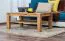 Wohnzimmertisch Eiche Massivholz Farbe: Natur 45x105x65 cm Abbildung