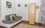 schmaler Schrank, Farbe: Natur 190x47x60 cm Abbildung