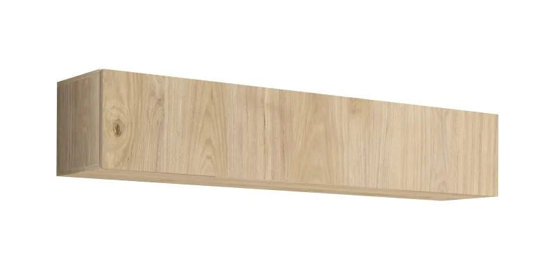 Hängeschrank | 1 Kipptür | Push-to-open Funktion | Farbe: Eiche Hickory Jackson | 2 Fächer | Maße: 160 x 29 x 30 cm | für Wohnzimmer