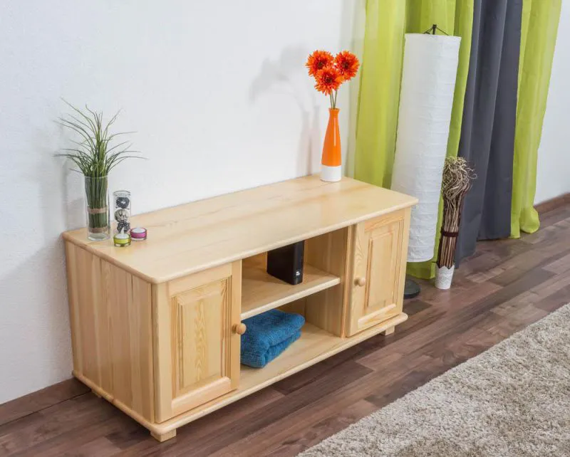TV-Element Massivholz Farbe: Natur 55x118x47 cm Abbildung