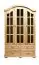 Regalschrank, Vitrine, 133 cm breit, Kiefer Holz-Massiv, Optik: Natur