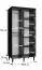Schmaler Kleiderschrank Jotunheimen 157, Farbe: Weiß - Abmessungen: 208 x 100,5 x 62 cm (H x B x T)
