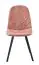 Bequemer Stuhl Maridi 246, helles Rosa, 89 x 45 x 55 cm, ansprechende Farbe und stylische Parallelnähte, geeignet für Ess- und Wohnzimmer, gut kombinierbar
