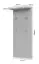 Garderobe Garim 55, Farbe: Weiß Hochglanz - Abmessungen: 100 x 46 x 17 cm (H x B x T)