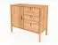 Kommode Wellsford 18 Wildeiche massiv geölt - Abmessungen: 84 x 97 x 46 cm (H x B x T)