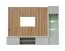 Wohnwand | Push-to-open Funktion | Farbe: Perla Grau / Eiche Artisan | inkl. LED-Beleuchtung | Maße: 200 x 35 x 148 cm | 1 TV-Unterschrank | 1 Vitrine