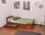 Kinderbett / Jugendbett "Easy Premium Line" K1/2n inkl. 2 Schubladen und 2 Abdeckblenden, 90 x 200 cm Buche Vollholz massiv Kirschfarben