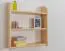 Hängeregal / Wandregal Kiefer massiv Vollholz natur 013 - Abmessung 72 x 60 x 20 cm (H x B x T)